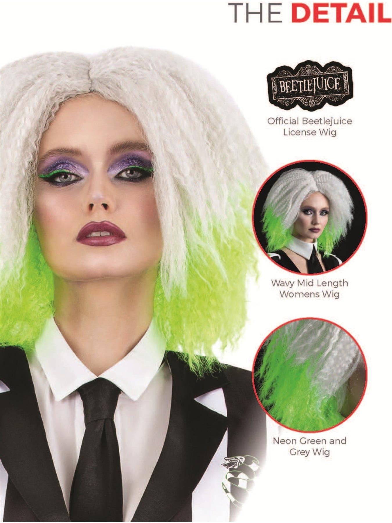 Offizielles Beetlejuice Film Halloween Kostüm für Damen Größe 8-22 - Bild 18 von 23