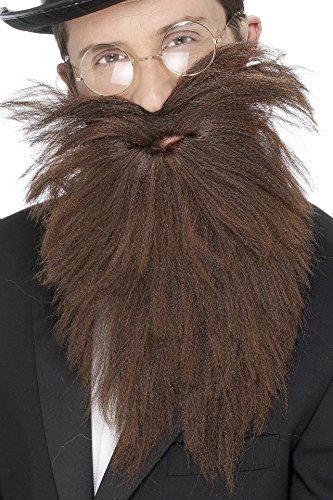 Adult Long Beard & Tash British Gentleman Fancy Dress Accessory - Picture 3 of 4