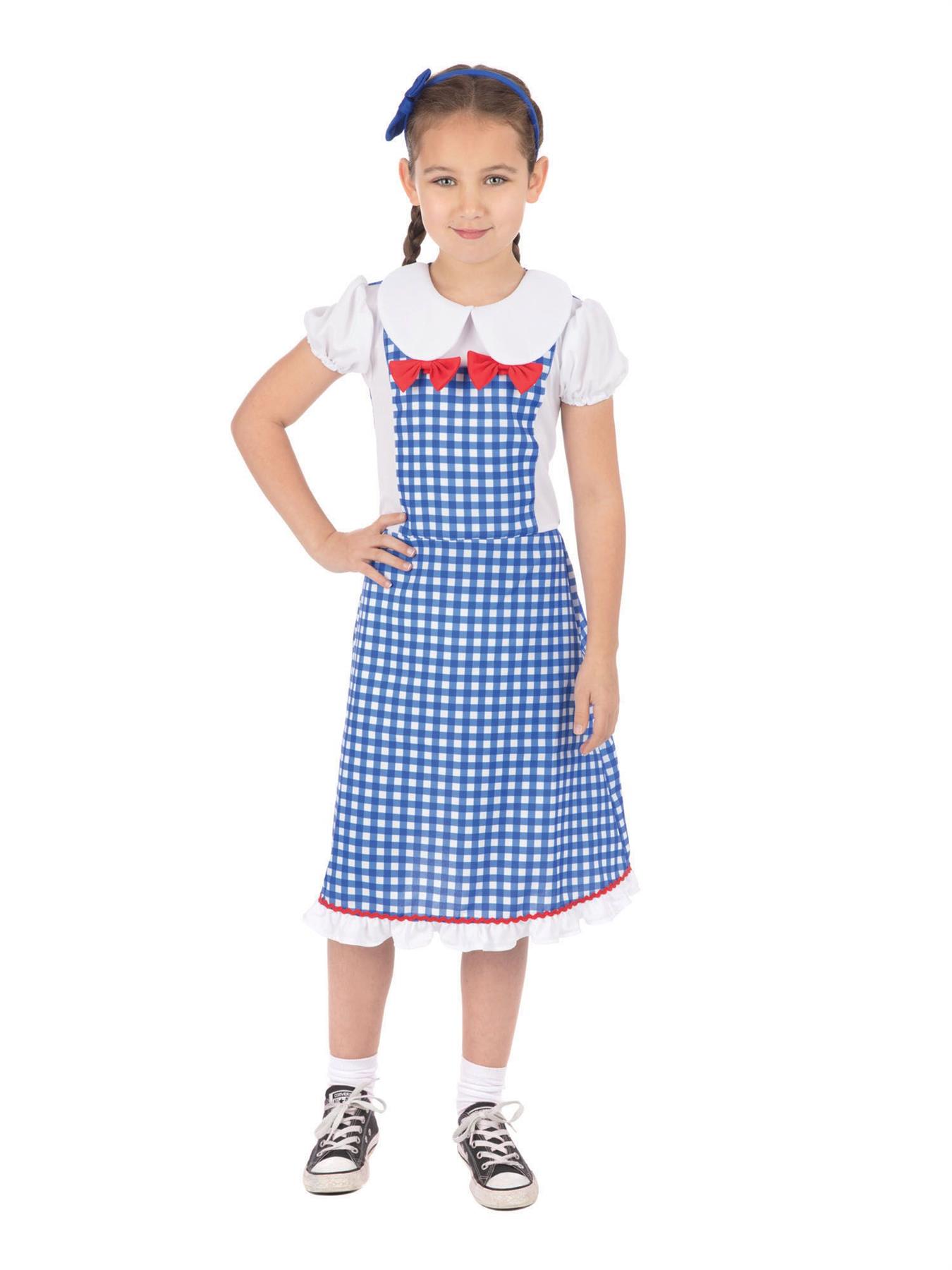 Child Girls Classic Dorothy Kansas Girl Fancy Dress Costume - Picture 4 of 7