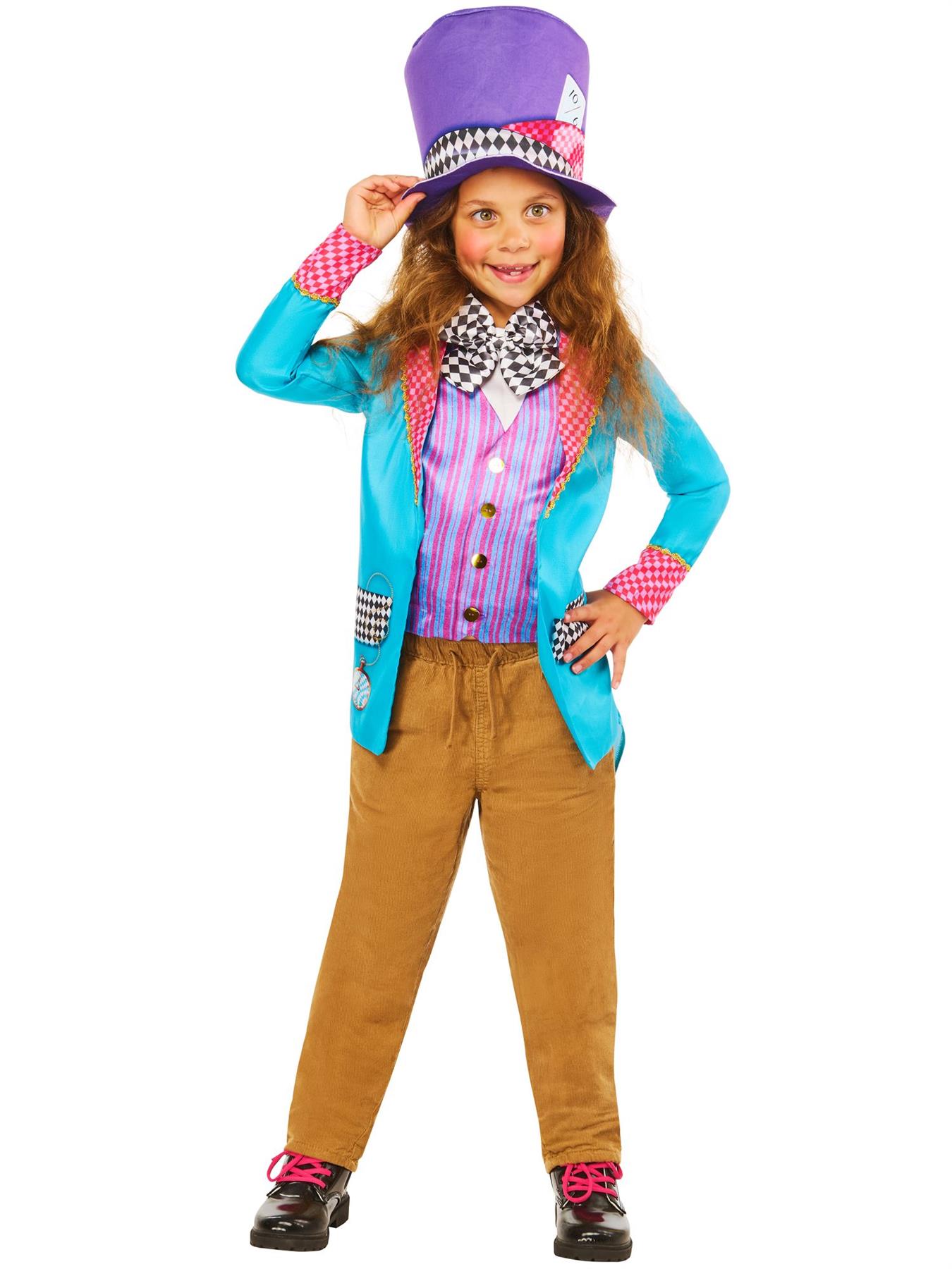 Child Eccentric Hatter Mad Wonderland Unisex Book Week Fancy Dress Costume - Picture 9 of 9