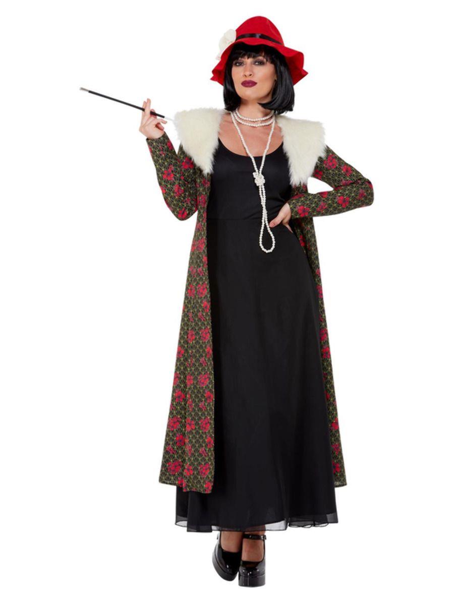Adult Ladies Peaky 1920's Gangster Moll Fancy Dress Costume
