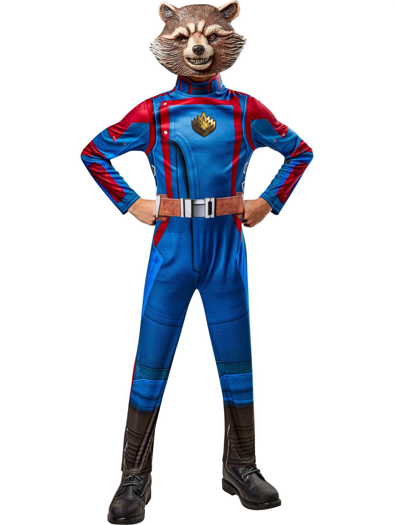 Child Unisex Official Rocket Guardians Of The Galaxy Fancy Dress Costume - Picture 6 of 7