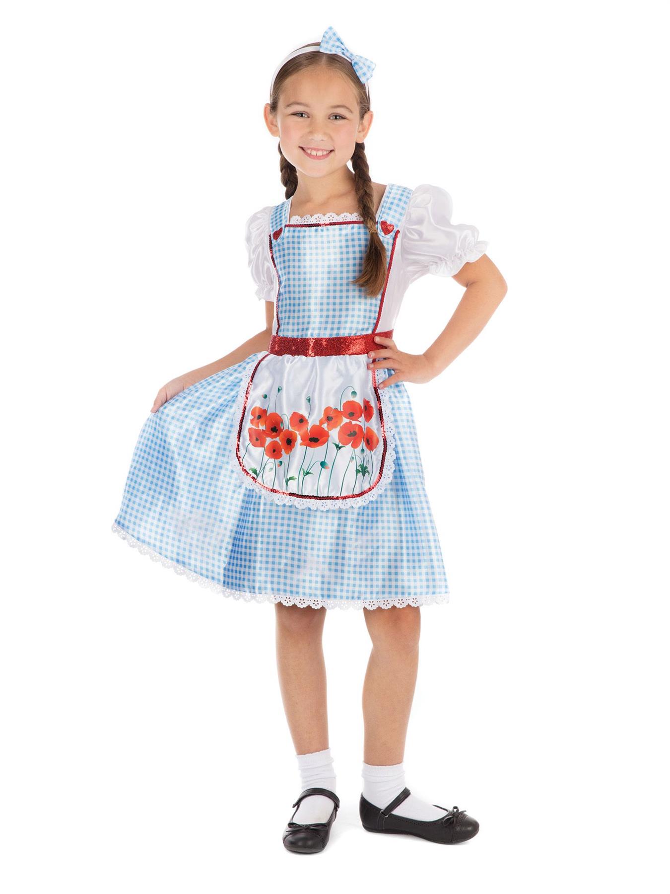 Child Girls Dorothy Fairy Tale World Book Day Fancy Dress Costume - Picture 8 of 10