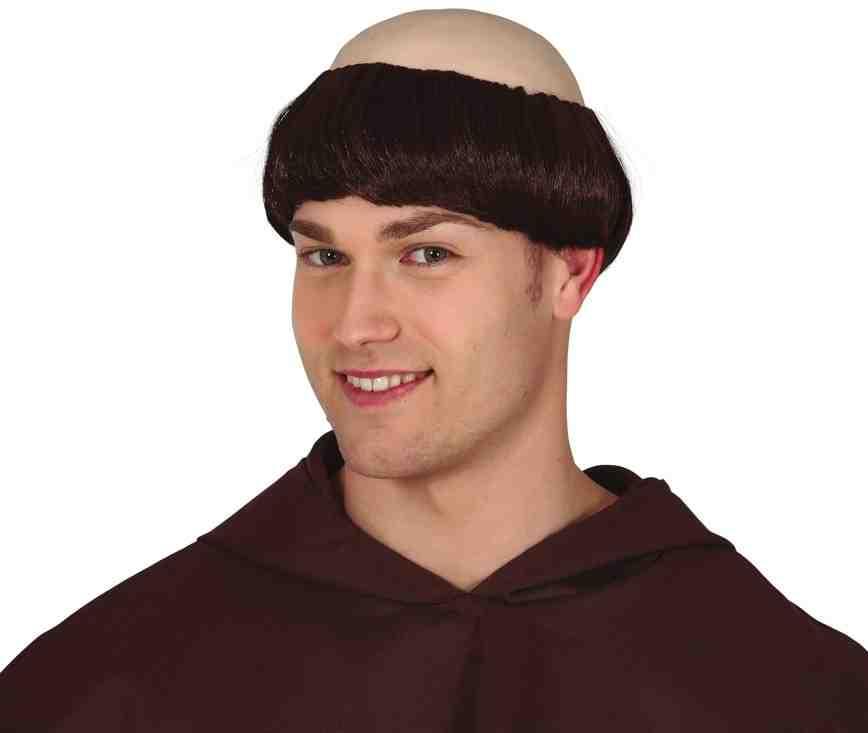 Adult Brown Monk Friar Tuck Cassock Fancy Dress Costume - Picture 5 of 6