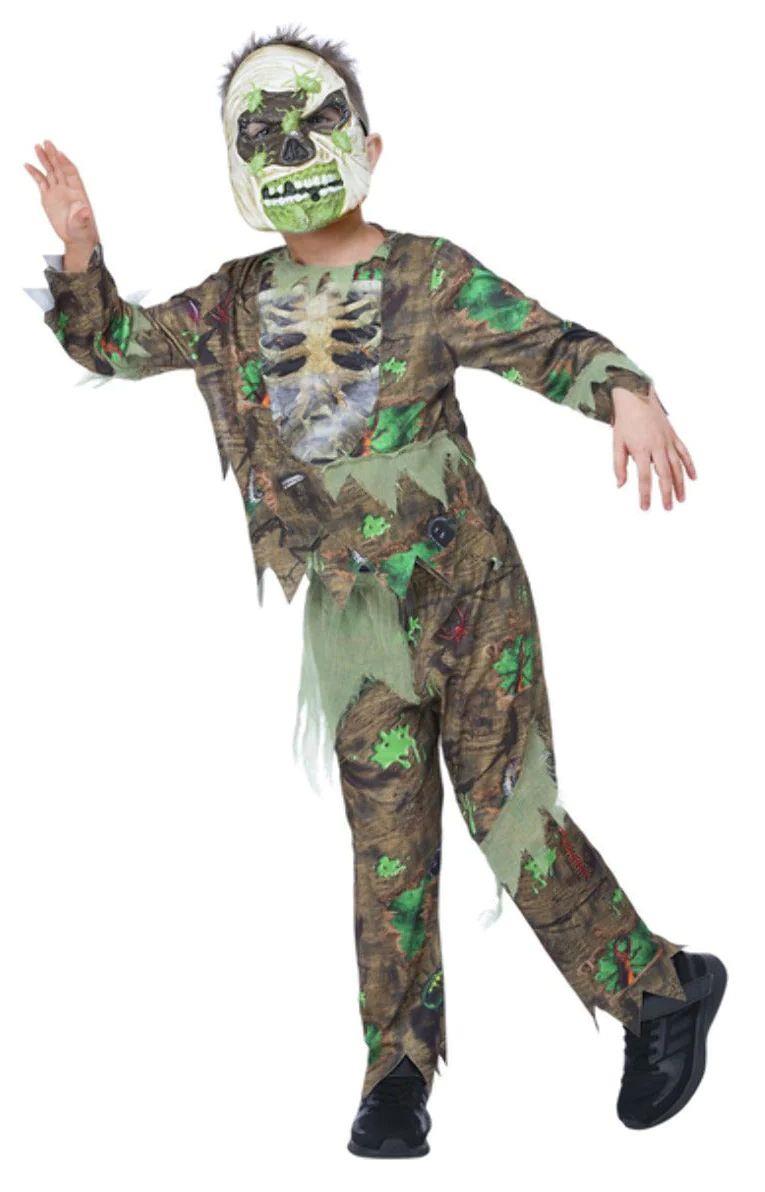 Child Deluxe Jungle Bug Zombie Halloween Fancy Dress Costume - Picture 5 of 6