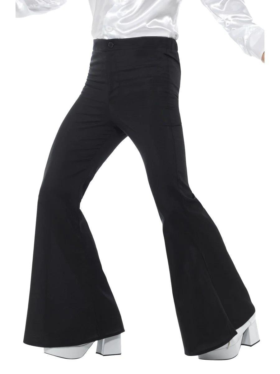 Mens Flared Trousers 60s 70s 80s Hippie Disco Stag Fancy Dress Party Costume - Picture 6 of 14