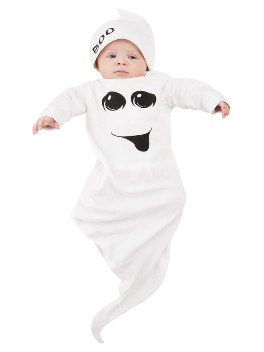 Baby Halloween Ghost Fancy Dress Romper - Picture 4 of 6