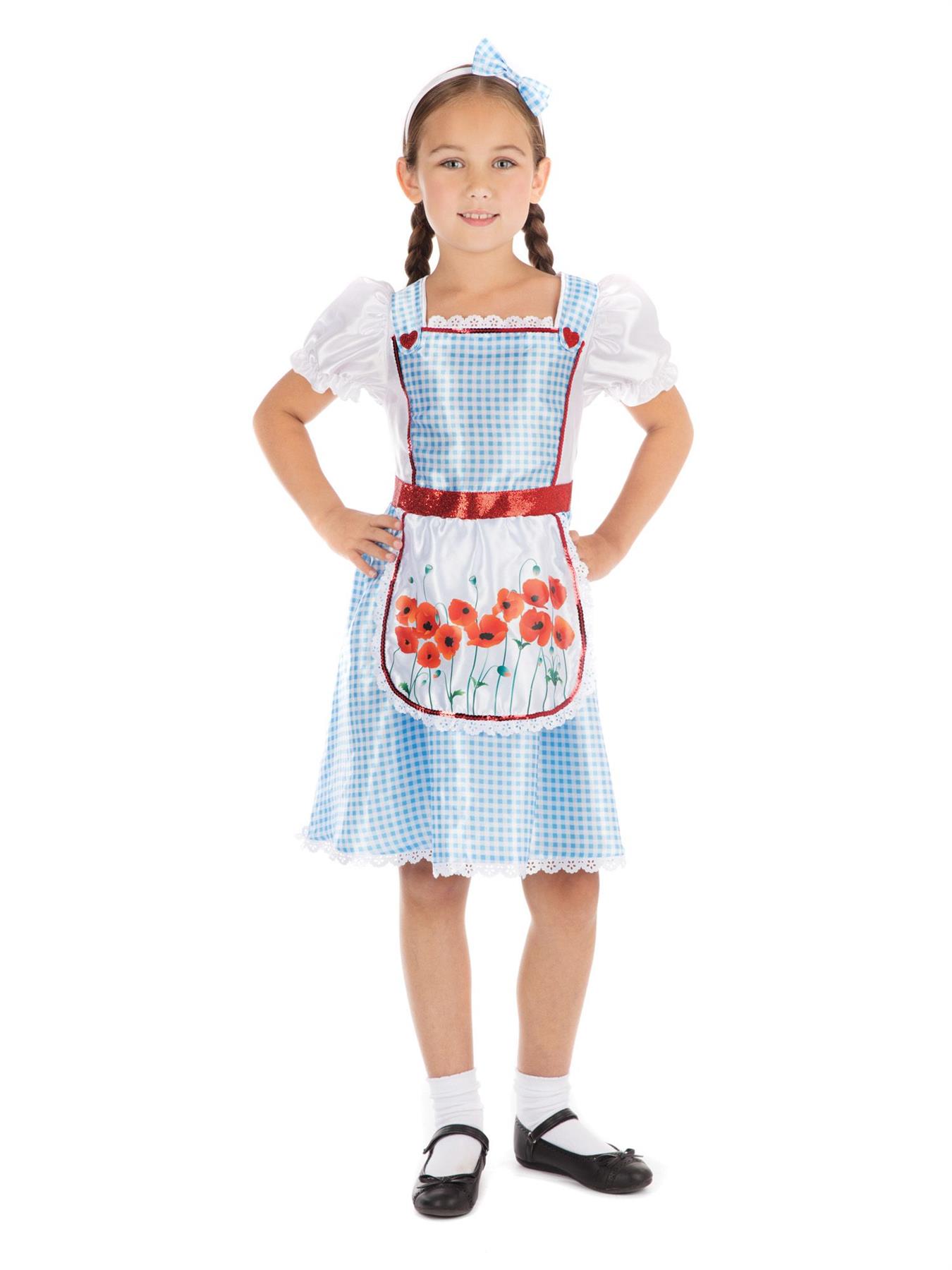Child Girls Dorothy Fairy Tale World Book Day Fancy Dress Costume - Picture 9 of 10