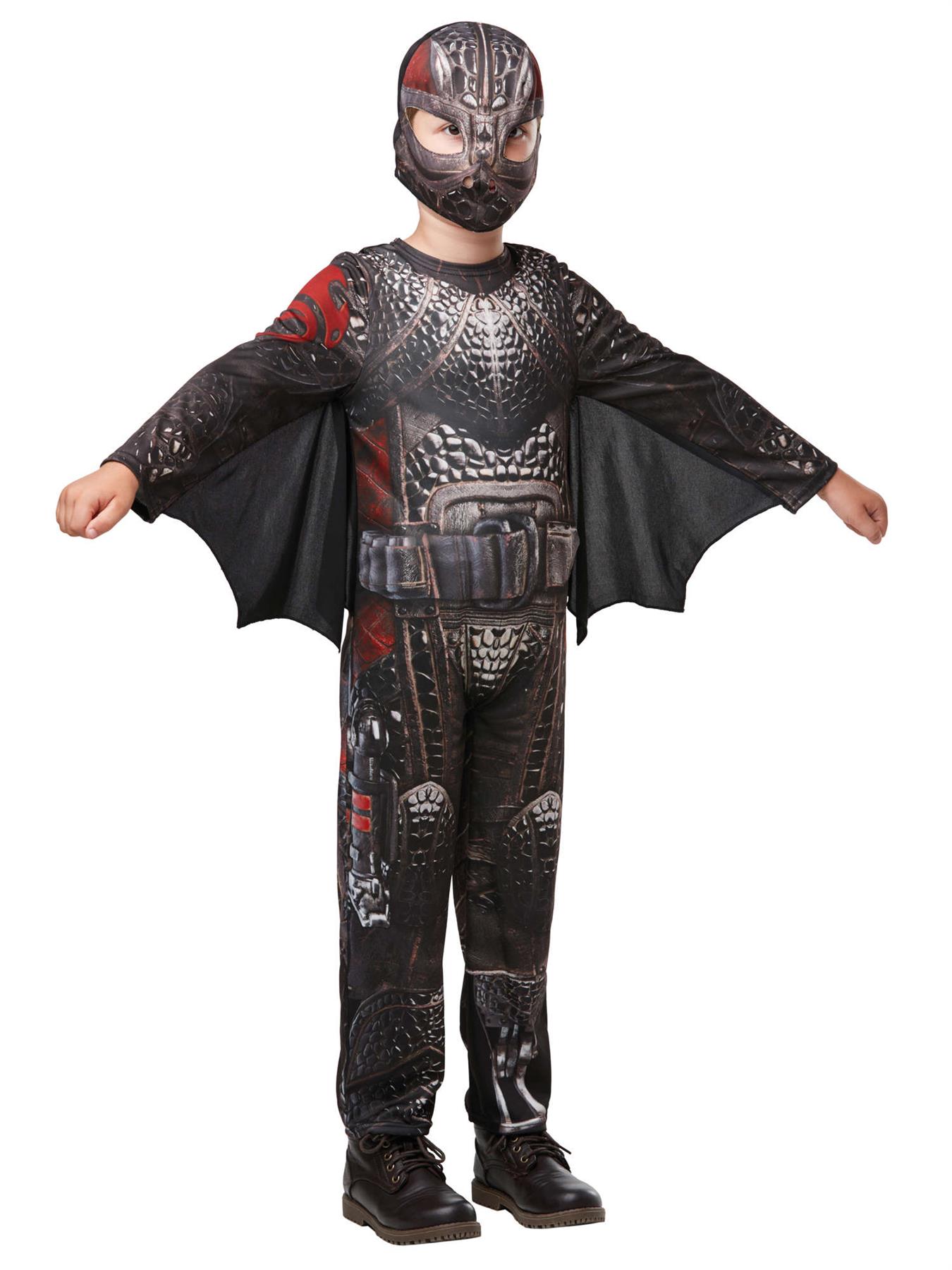 Kids Official Dreamworks Dragons Deluxe Hiccup Fancy dress Costume 3-10 Yrs - Picture 7 of 8