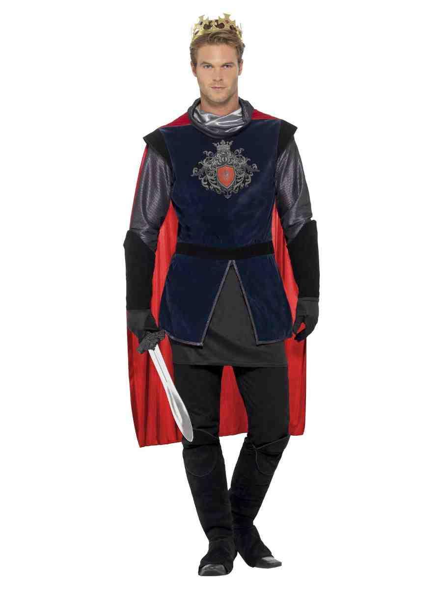 Adult King Arthur Medieval Legend Fancy Dress Party Costume - Picture 6 of 6