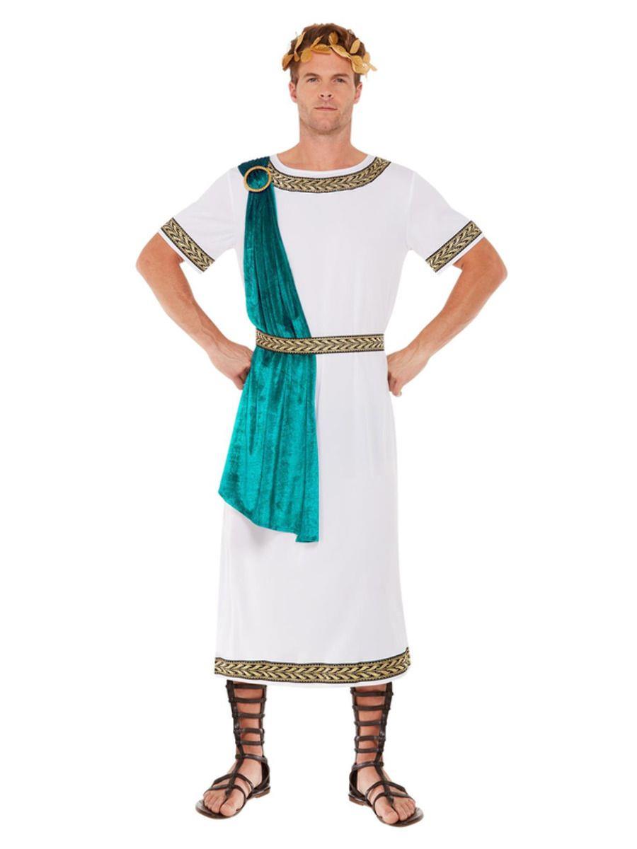 Smiffys Deluxe Roman Empire Emperor Toga Fancy Dress Costume - Picture 5 of 5
