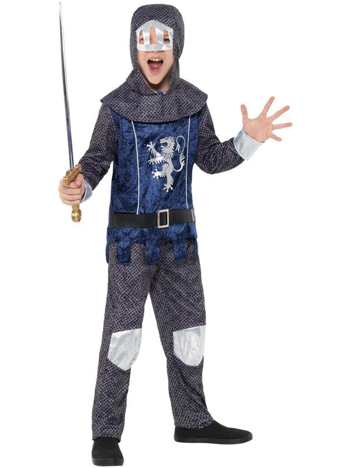 Child Boys Tudor Medieval Knight Armor World Book Week Fancy Dress Costume - Picture 5 of 5