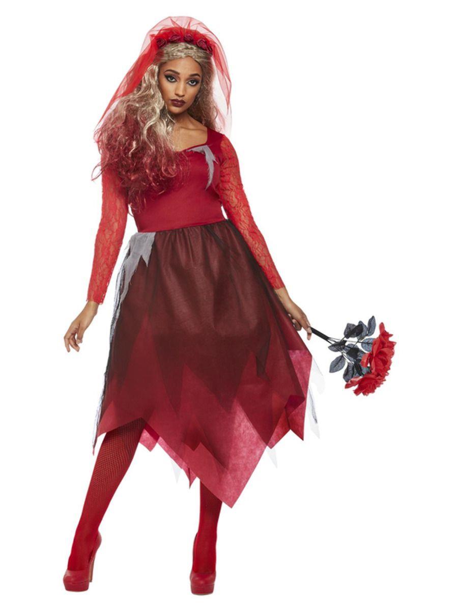 Adulti Donna Rosso Cimitero LA SPOSA CADAVERE costume di Halloween più  taglie disponibili | eBay