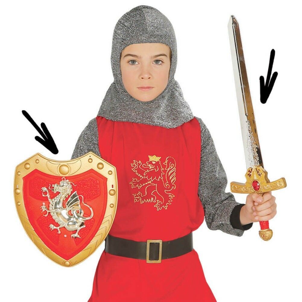 Toy Swords and Shield Kids Crusader Knight Costume Accessory Set