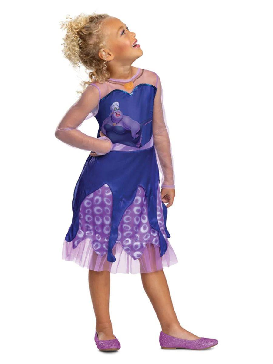 Child Official Disney Villians Ursula Fancy Dress Costume - Picture 6 of 6