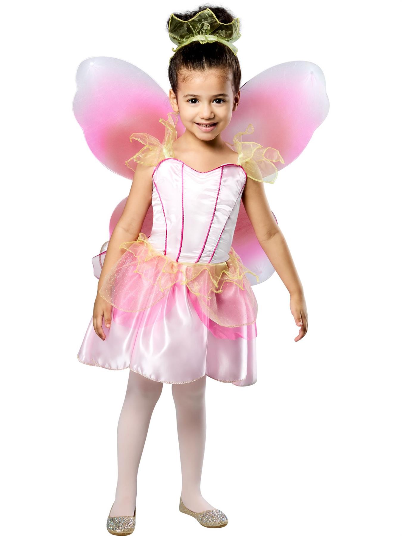 Child Girls Springtime Pink Fairy World Book Week Fancy Dress Costume - Picture 7 of 7