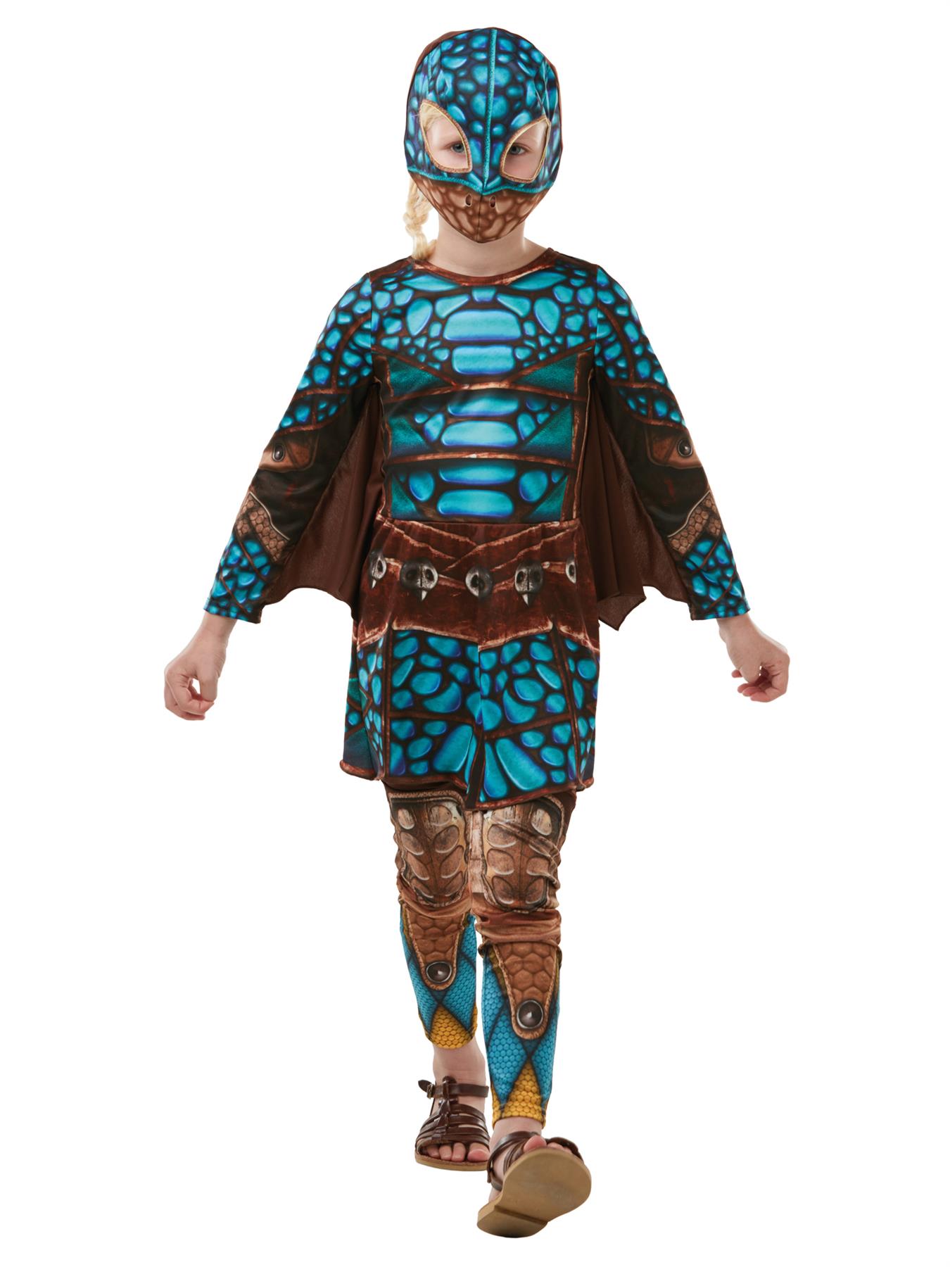 Kids Official Battlesuit Astrid How To Train Your Dragon Fancy Dress Costume - Picture 6 of 7