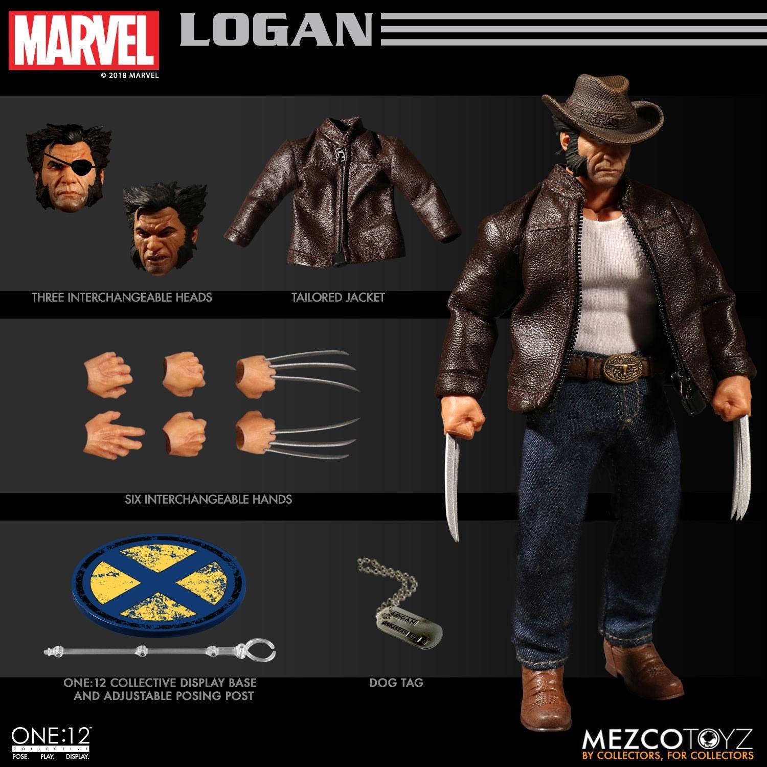 Mezco One:12 collettivo LOGAN MARVEL ACTION FIGURE X-MEN