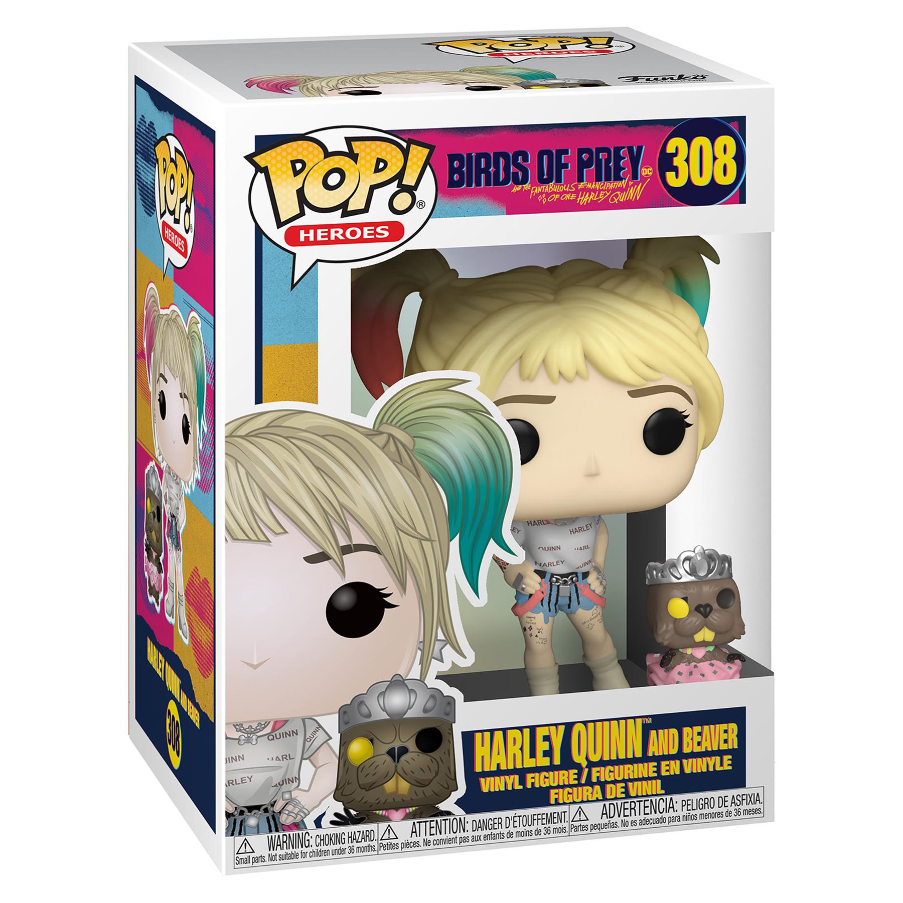 Funko Pop! Vinyl Birds Of Prey Harley Quinn With Beaver Figure 308