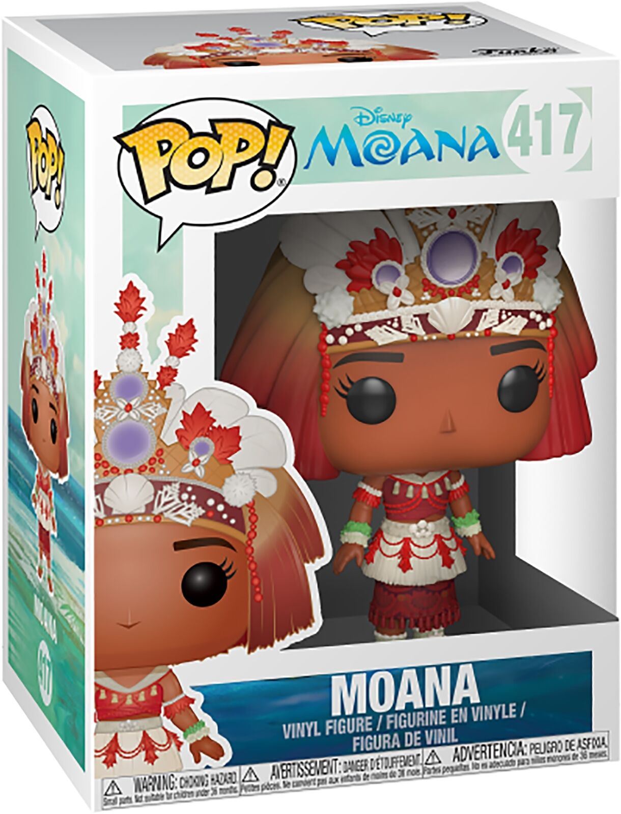 DISNEY MOANA MOANA CEREMONY 3.75/" POP VINYL FIGURE FUNKO BRAND NEW 417