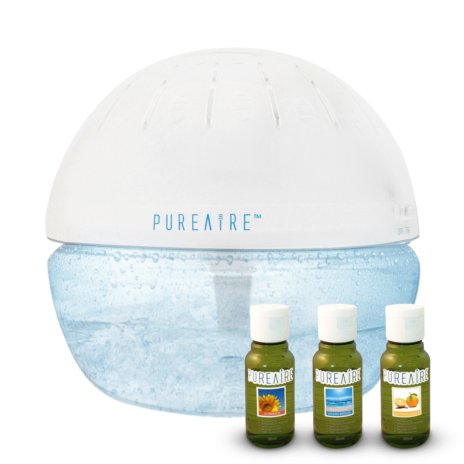 PureAire Basic & 3 Essence Pack Air Purifier Revitaliser & Humidifier