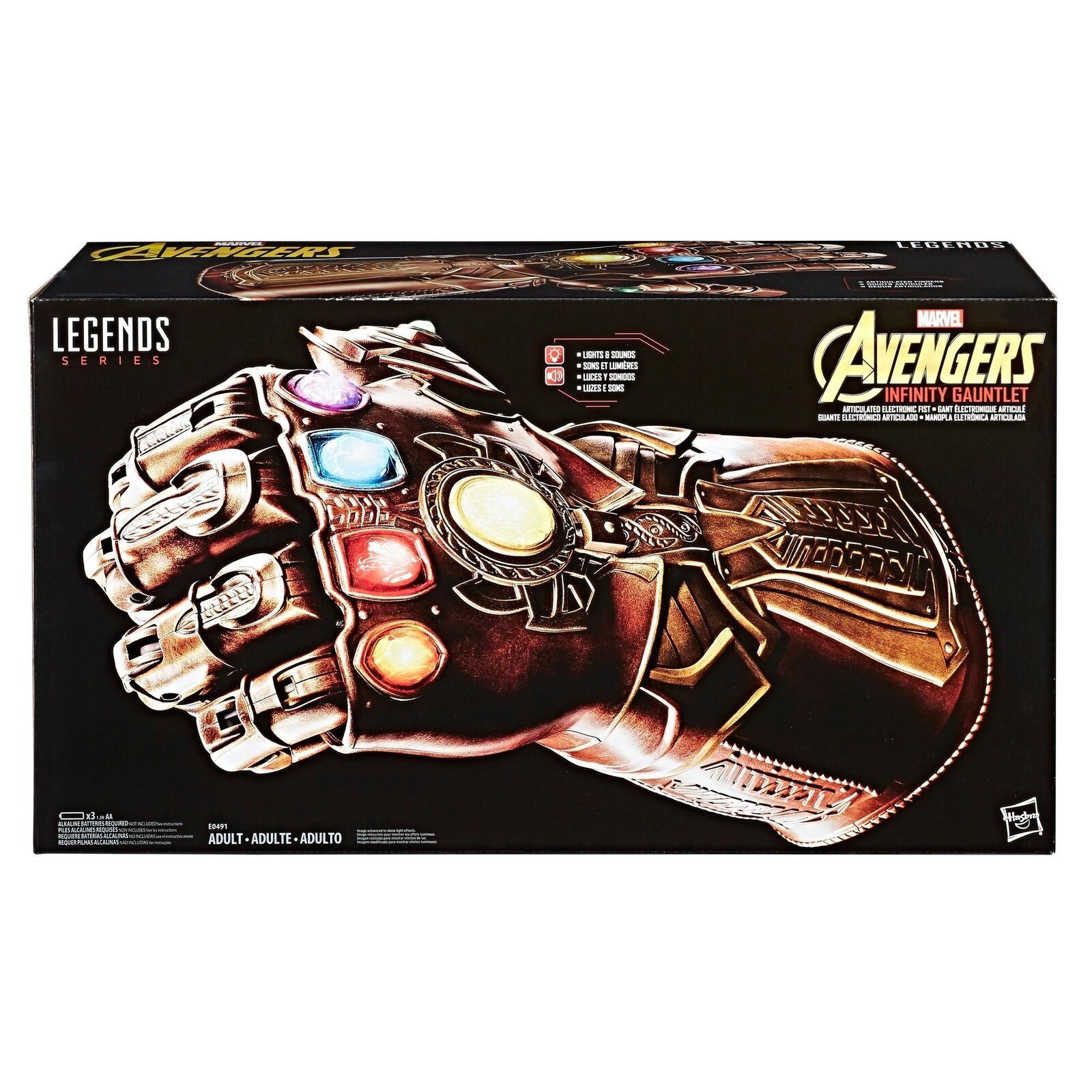 Marvel Legends Infinity Gauntlet Articulated Electronic Wearable Glove