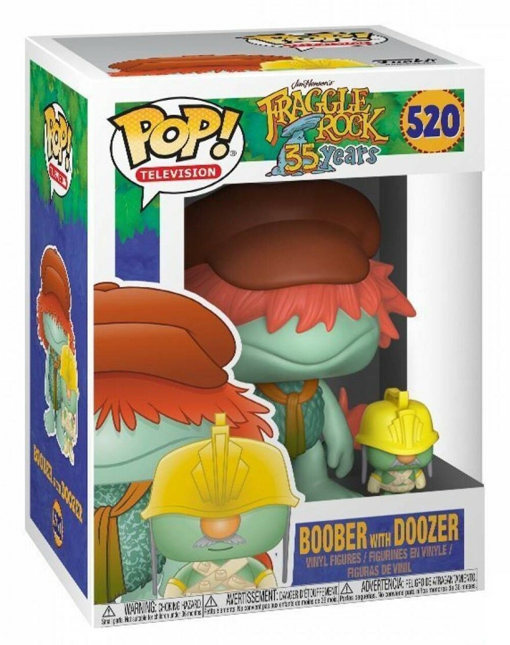 JIM DE HENSON Fraggle Rock boober avec doozer 3.75/" POP Vinyl Figure FUNKO 520