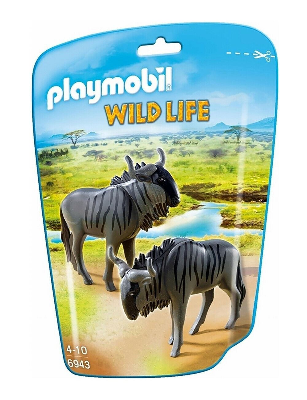 Playmobil Wild Life Animals Wildebeests Family Accessory Assortment