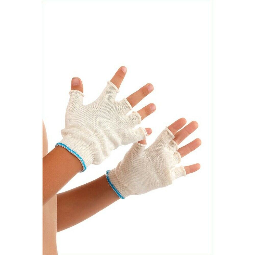 Moisturizing Gloves Cotton Fingerless Gloves For Eczema DermaSilk