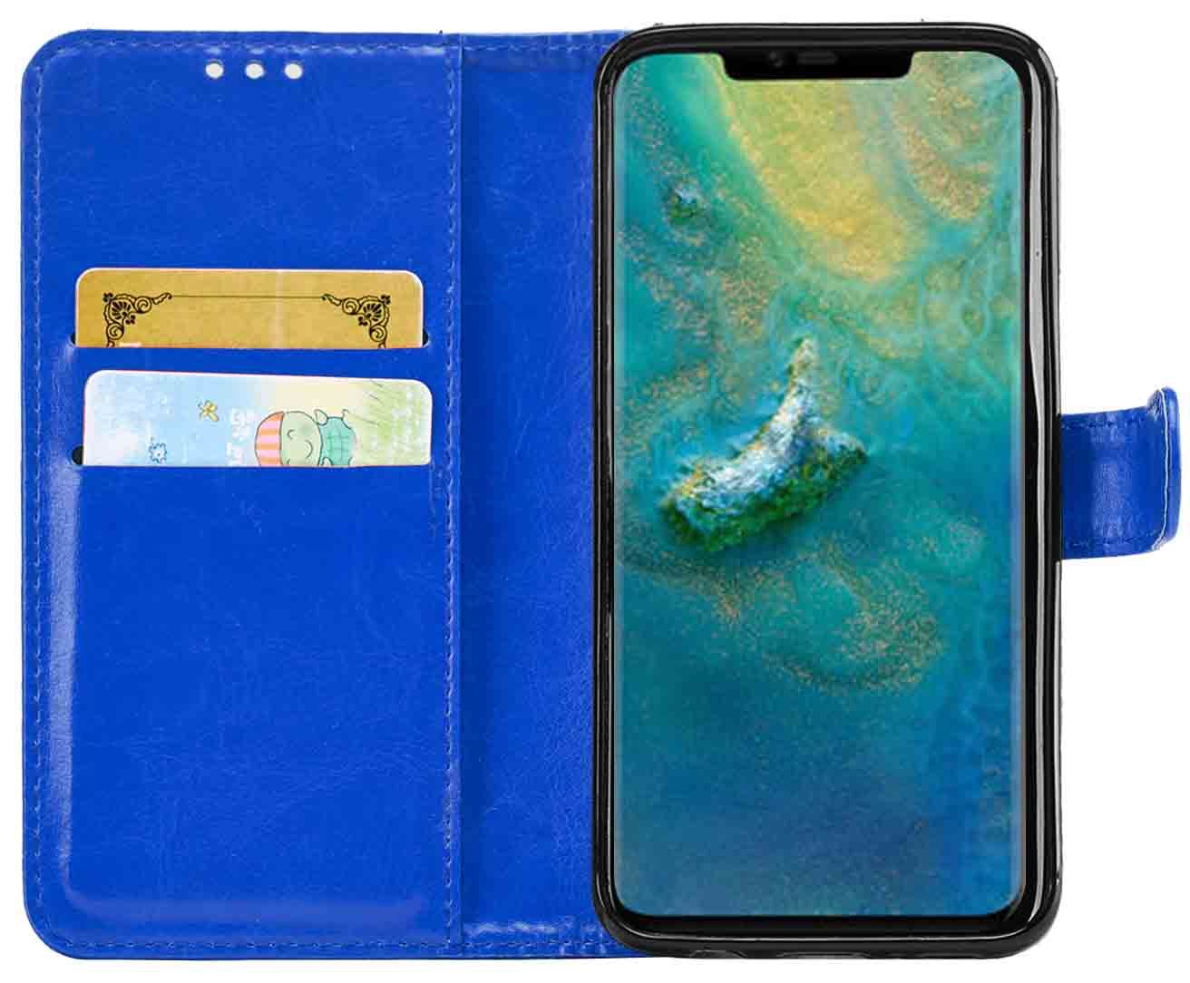 Huawei Mate 20 Pro Premium Leather Wallet Flip Cover Pouch Book - Picture 13 of 30