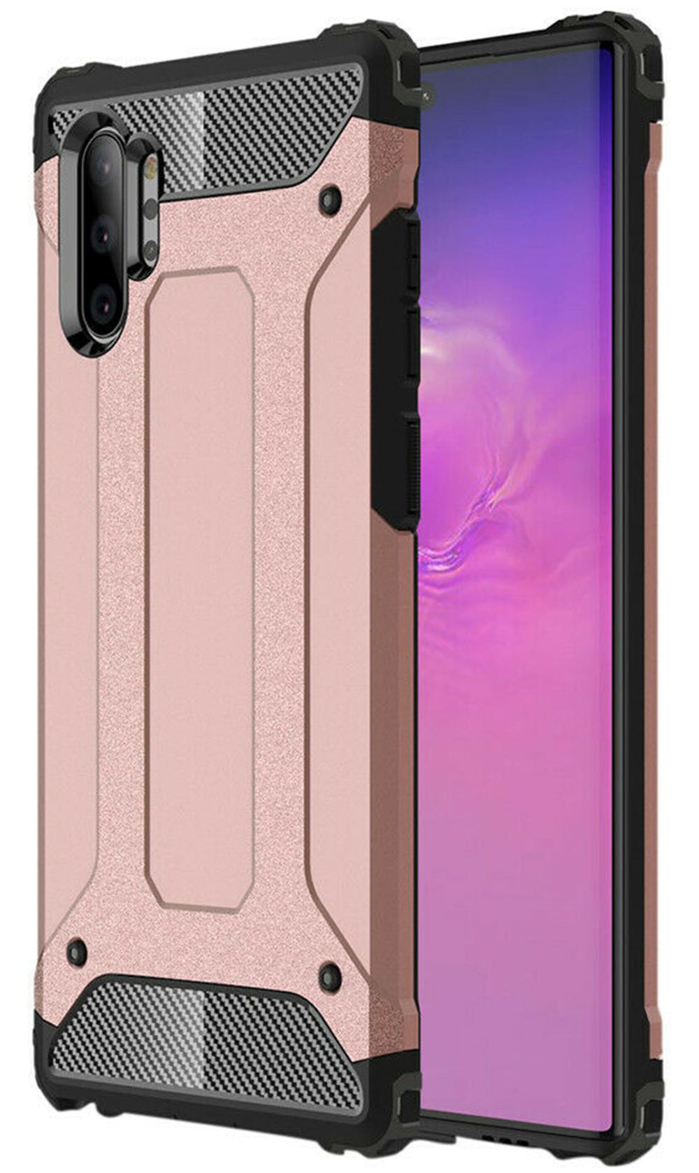 Samsung Galaxy Note 10 Plus Ultra Slim Shockproof Bumper Protection Cover Carbon - Picture 36 of 49