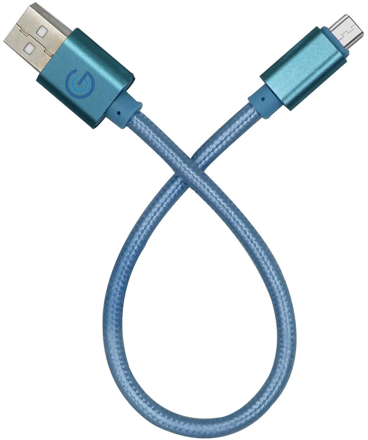Nylon Braided USB Micro USB Data Charging 25cm Cable for Huawei - Picture 5 of 10