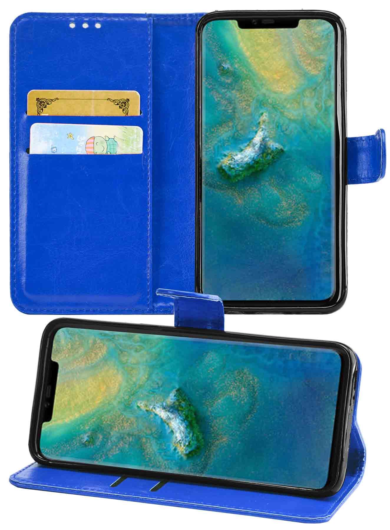 Huawei Mate 20 Pro Premium Leather Wallet Flip Cover Pouch Book - Picture 11 of 30
