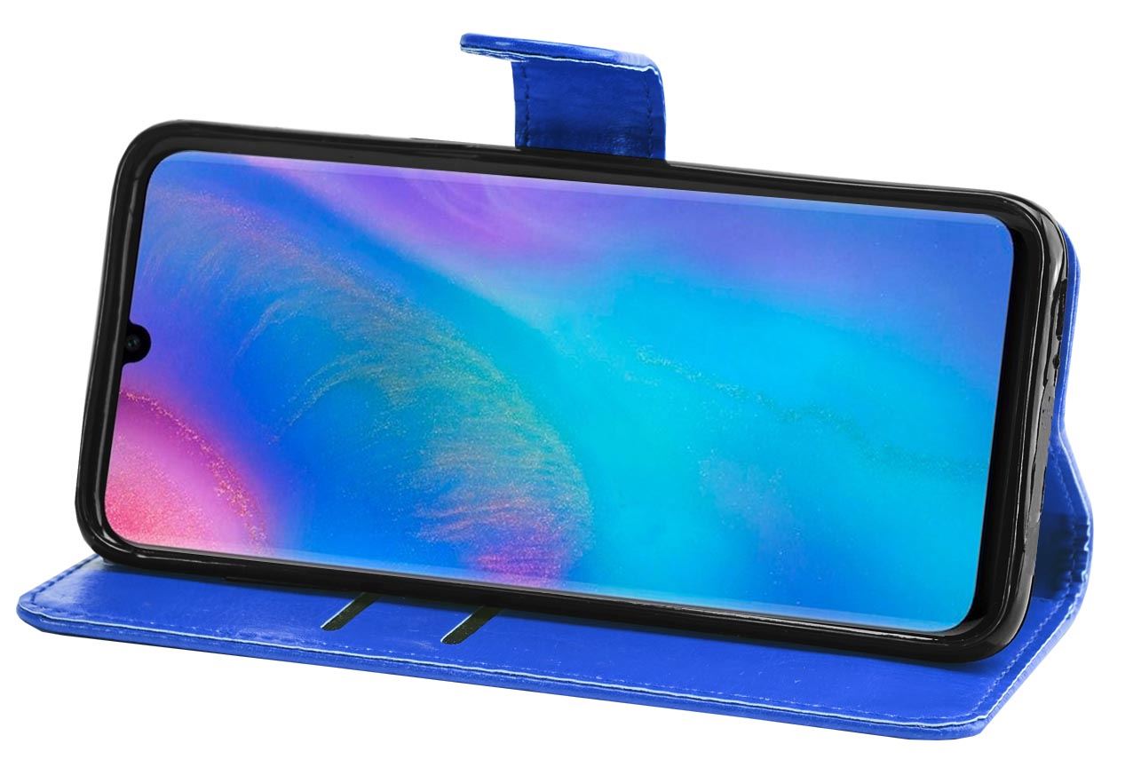 Huawei P30 Premium Leather Wallet Flip Cover Pouch Book - Picture 13 of 39