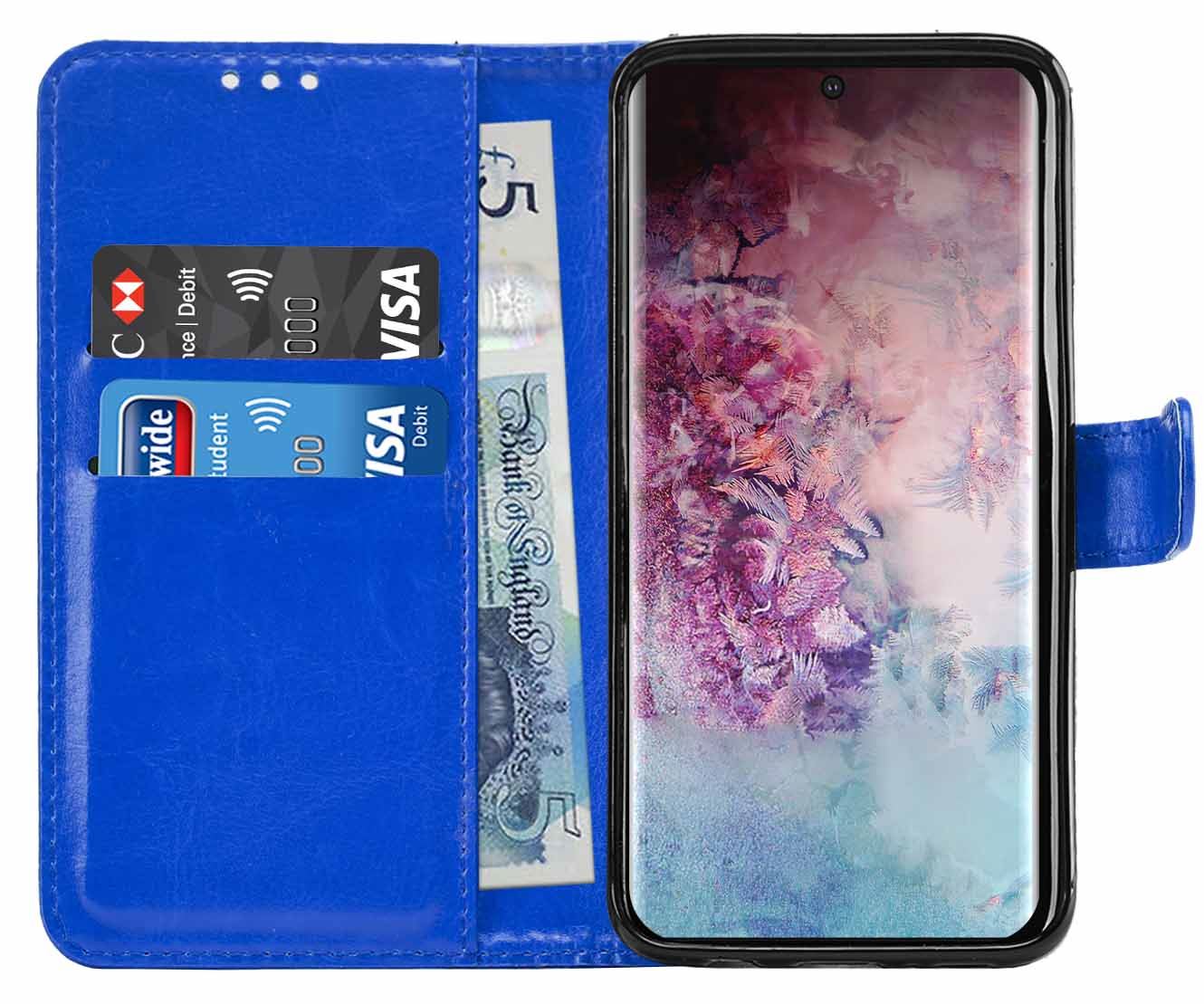 Samsung Galaxy Note 10 Pro Premium Leather Wallet Flip Cover Pouch Book - Picture 15 of 55