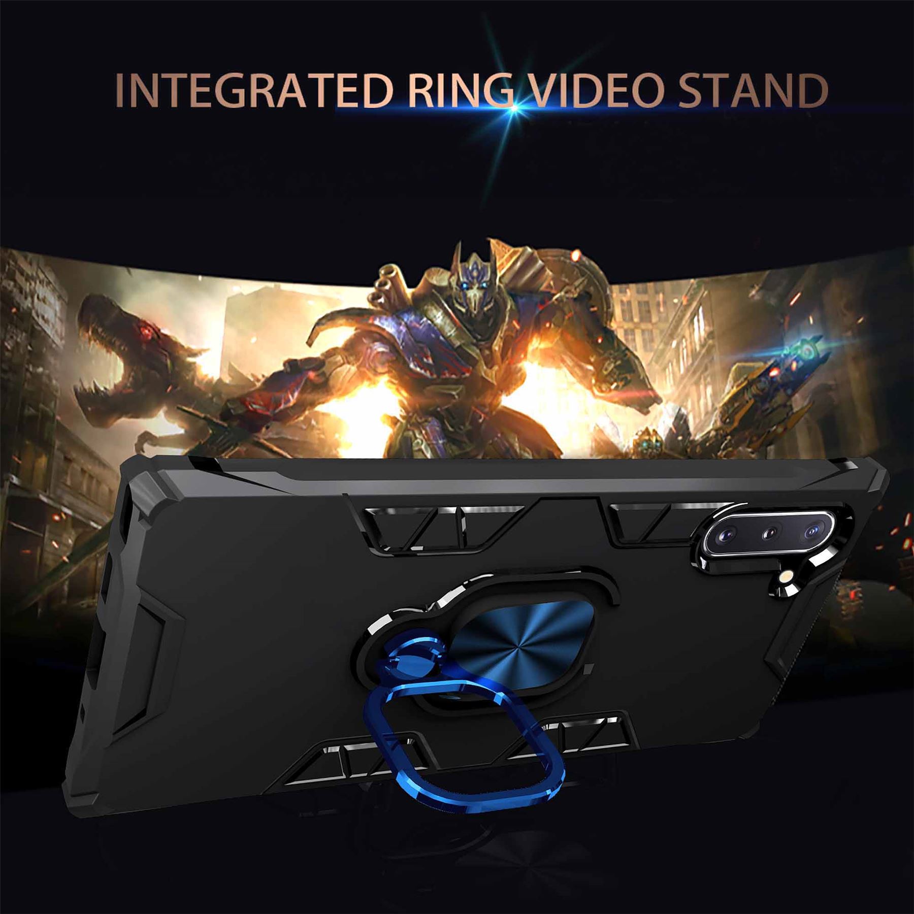 Hybrid Armor Case Shockproof Cover Ring Stand Holder For Samsung Galaxy Note 10 - Picture 89 of 90