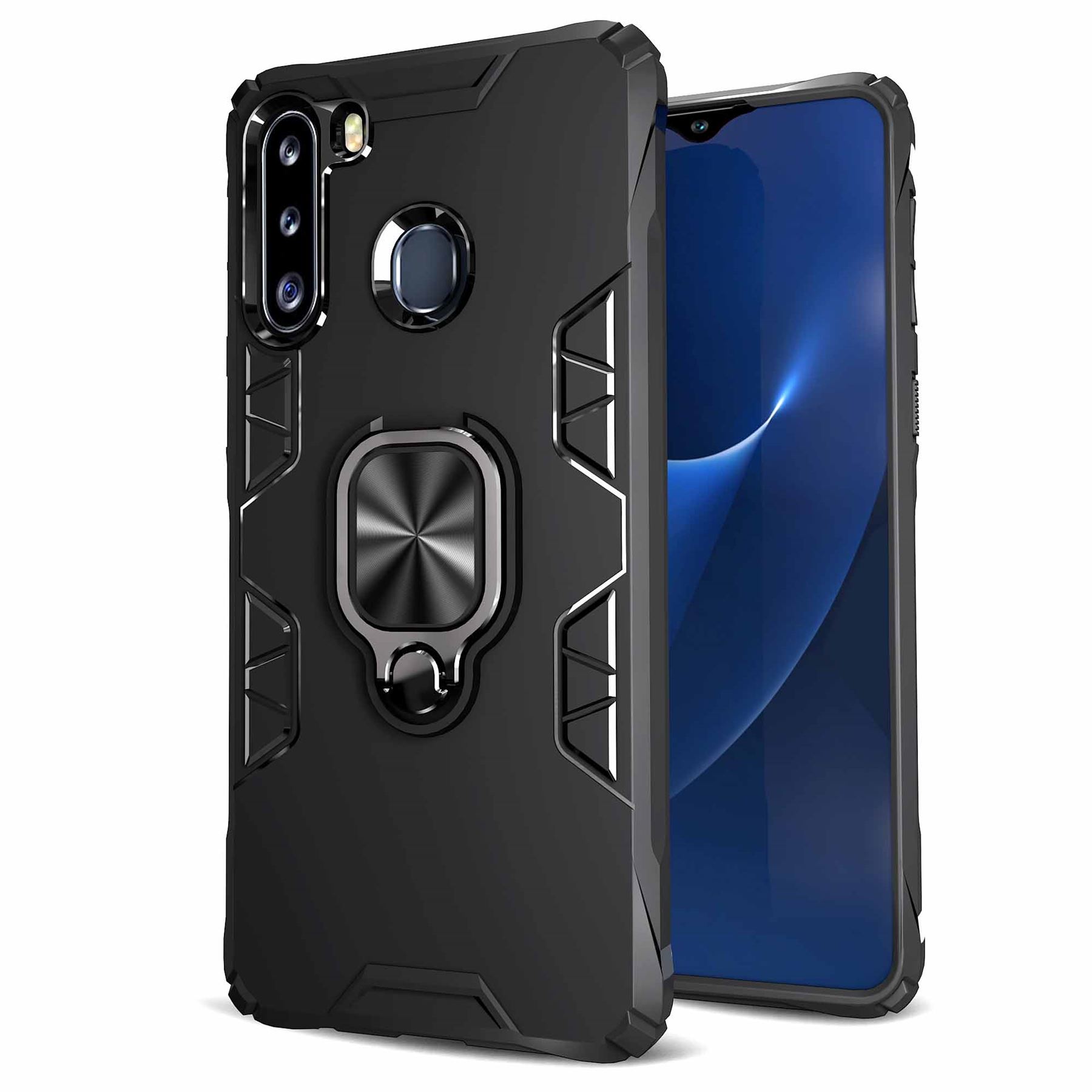 Hybrid Armor Case Shockproof Cover Ring Stand Holder For Samsung Galaxy A10s - Picture 11 of 90