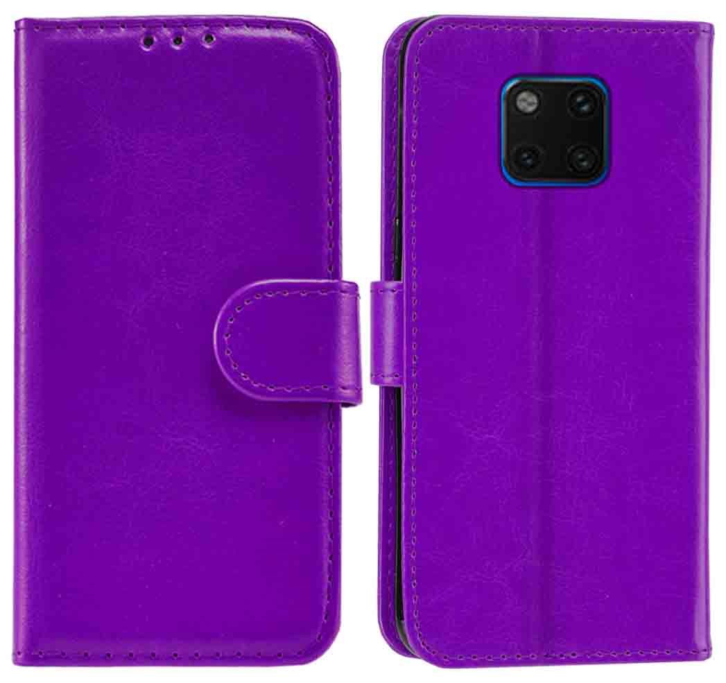 Huawei Mate 20 Pro Premium Leather Wallet Flip Cover Pouch Book - Picture 24 of 30