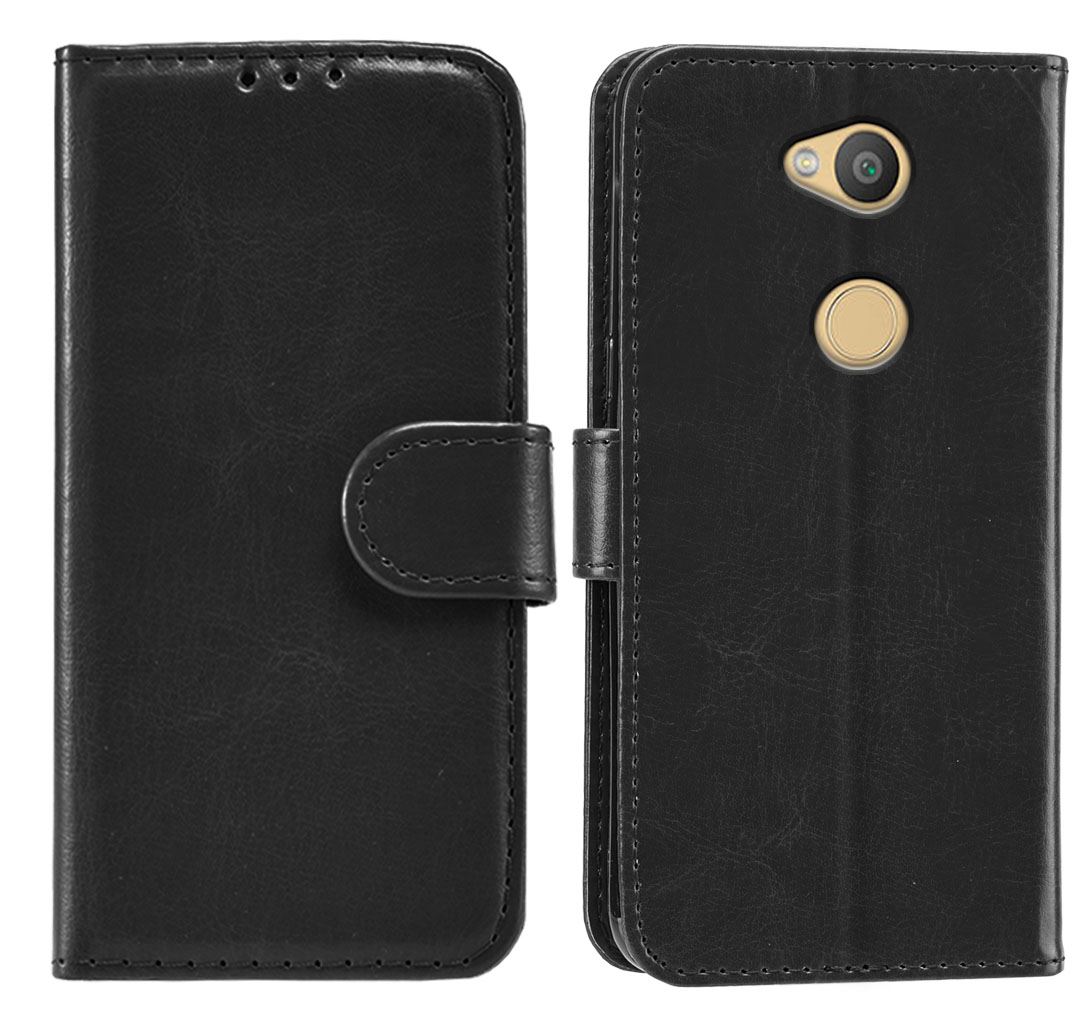 Sony Xperia L2 Premium Leather Wallet Flip Cover Pouch Book - Picture 7 of 23