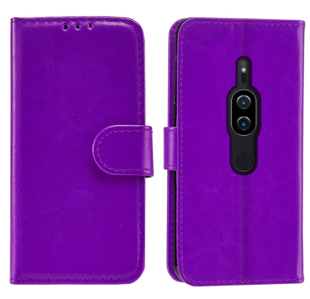 Sony Xperia XZ2 Premium Premium Leather Wallet Flip Cover Pouch Book - Picture 19 of 31