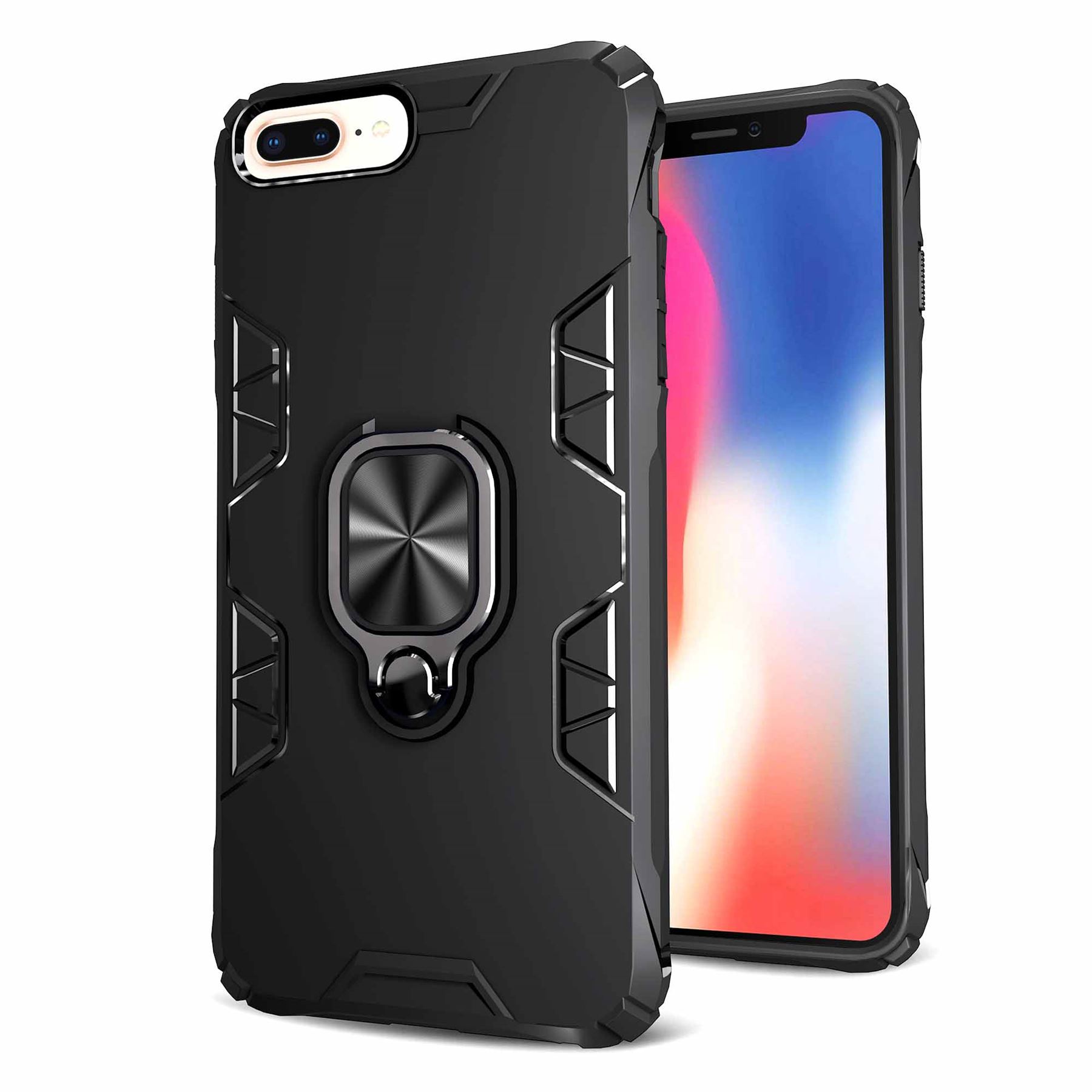Hybrid Armor Case Shockproof Cover Ring Stand Holder For Apple iPhone SE 2020 - Picture 11 of 90