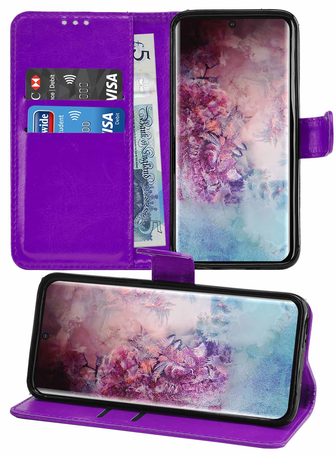 Samsung Galaxy Note 10 Pro Premium Leather Wallet Flip Cover Pouch Book - Picture 38 of 55