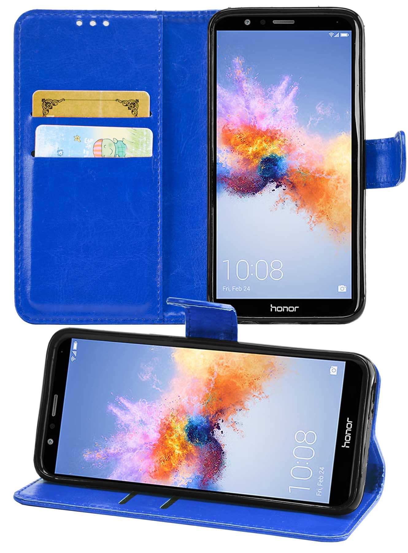 Huawei Honor 7X Premium Leather Wallet Flip Cover Pouch Book - Picture 11 of 35