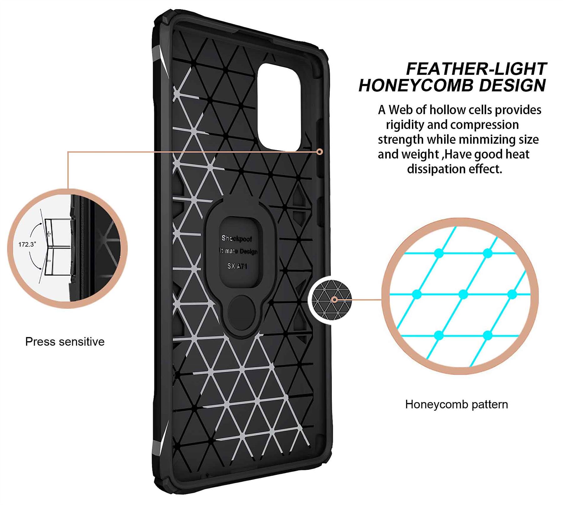 Armor Case Shockproof Cover Ring Stand Holder Samsung Galaxy A81 Note 10 Lite - Picture 58 of 90