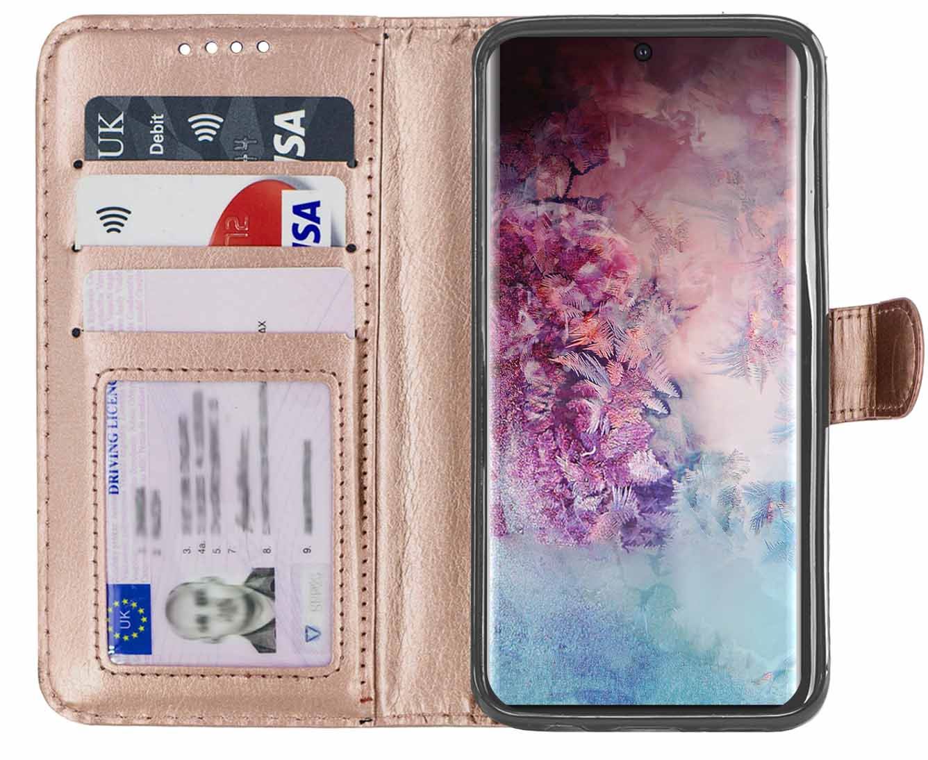 Samsung Galaxy Note 10 Pro Premium Leather Wallet Flip Cover Pouch Book - Picture 49 of 55