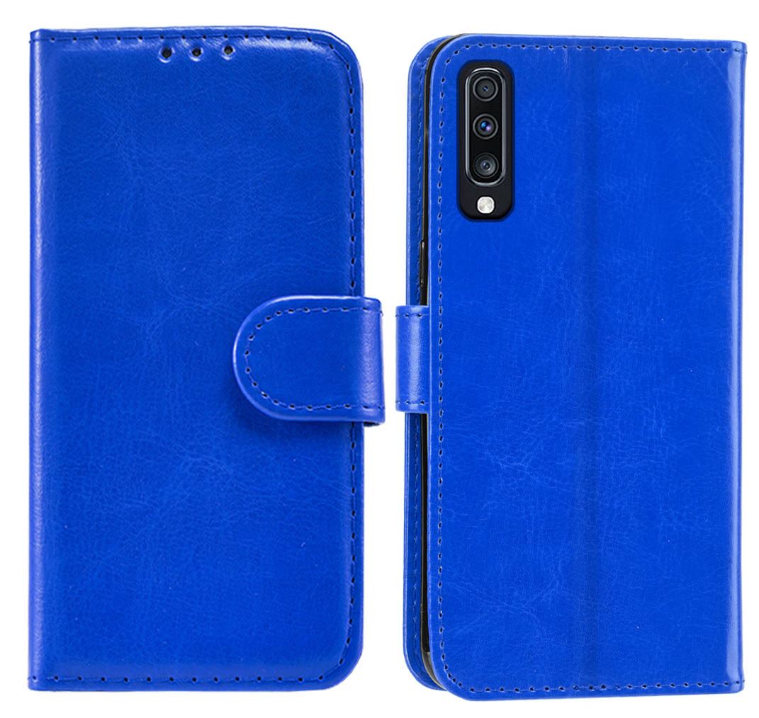 Samsung Galaxy A70 Premium Leather Wallet Flip Cover Pouch Book - Picture 16 of 49