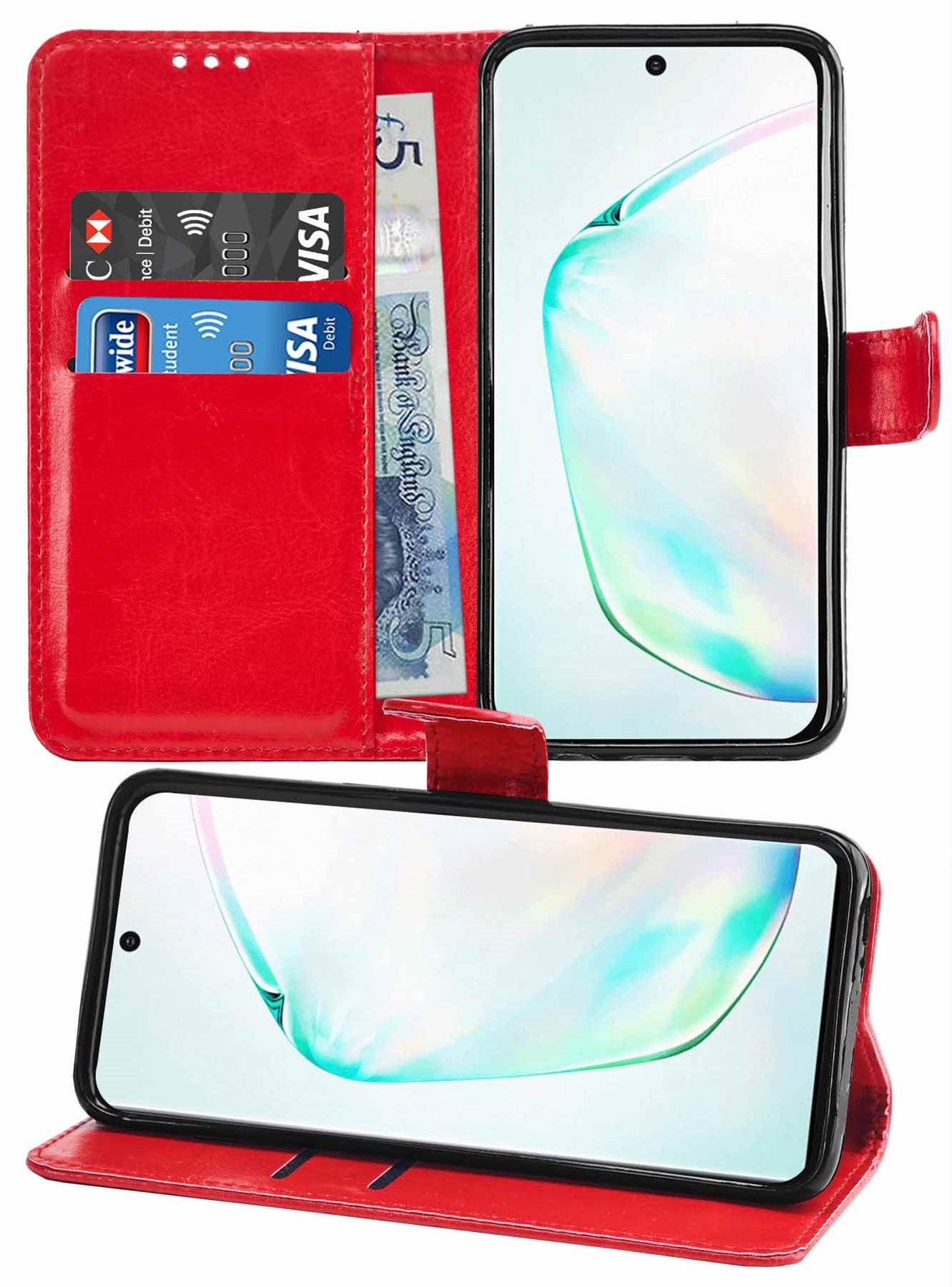 Samsung Galaxy Note 10 Premium Leather Wallet Flip Cover Pouch Book - Picture 46 of 56