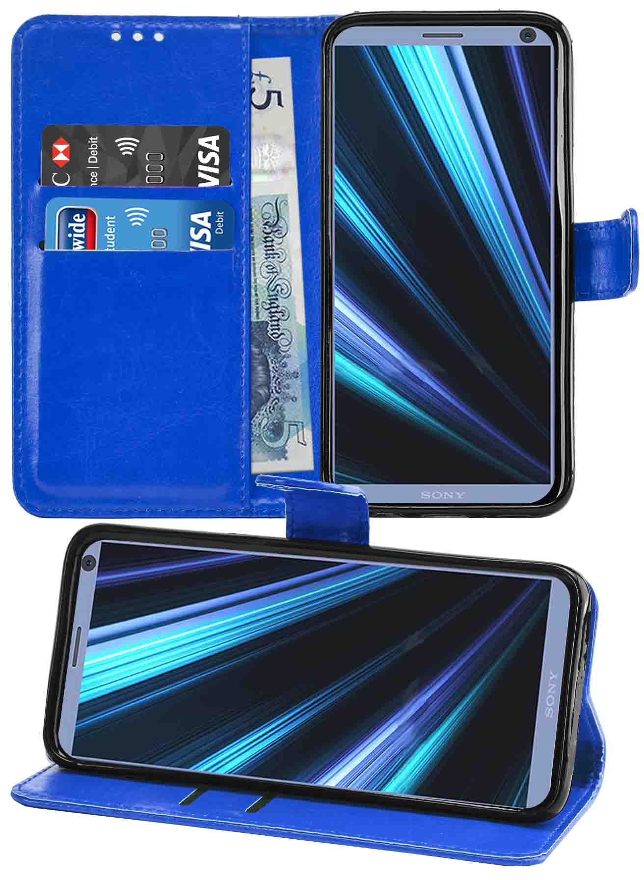 Sony Xperia 10 Premium Leather Wallet Flip Cover Pouch Book - Picture 11 of 35