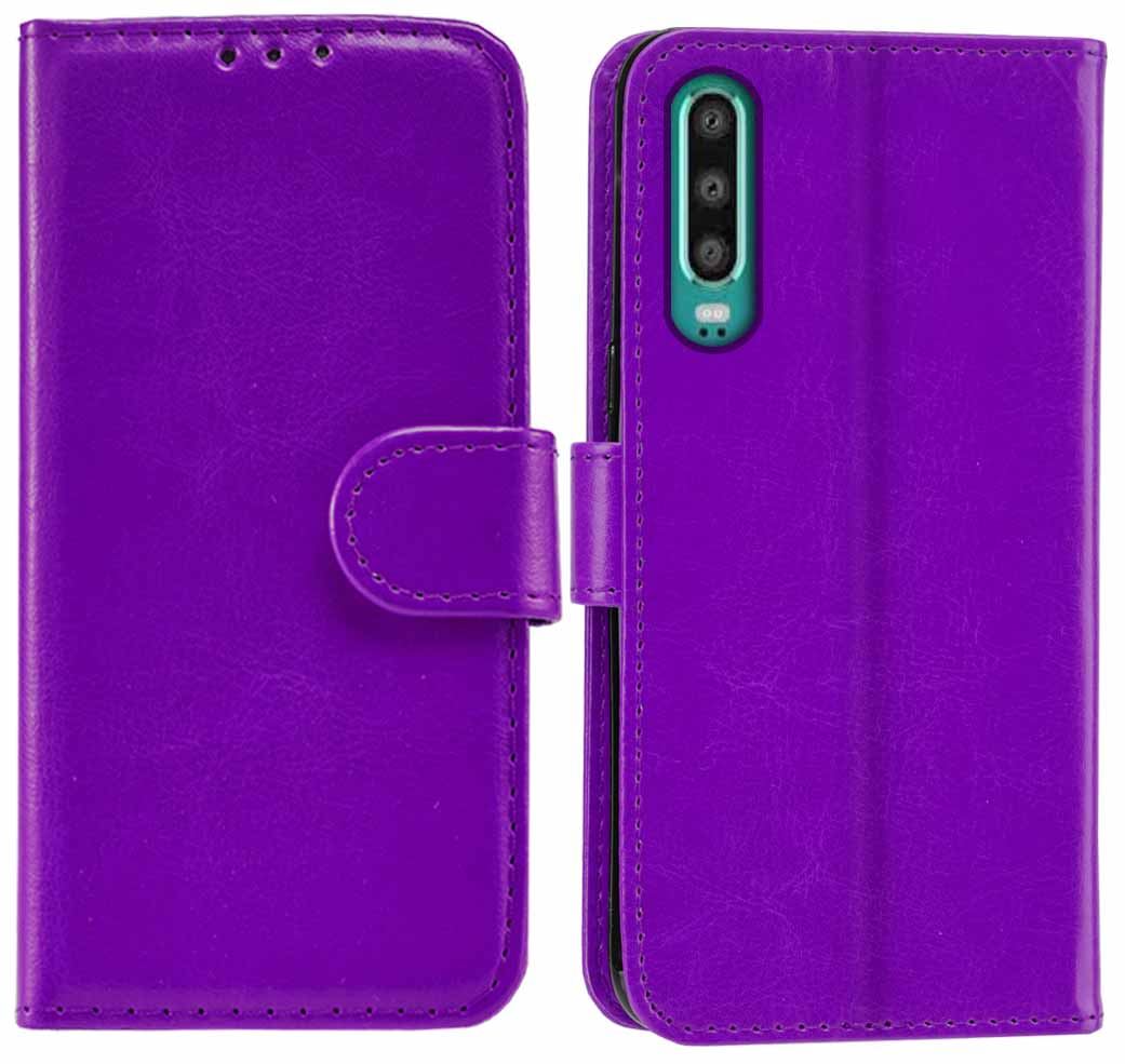 Huawei P30 Premium Leather Wallet Flip Cover Pouch Book - Picture 24 of 39