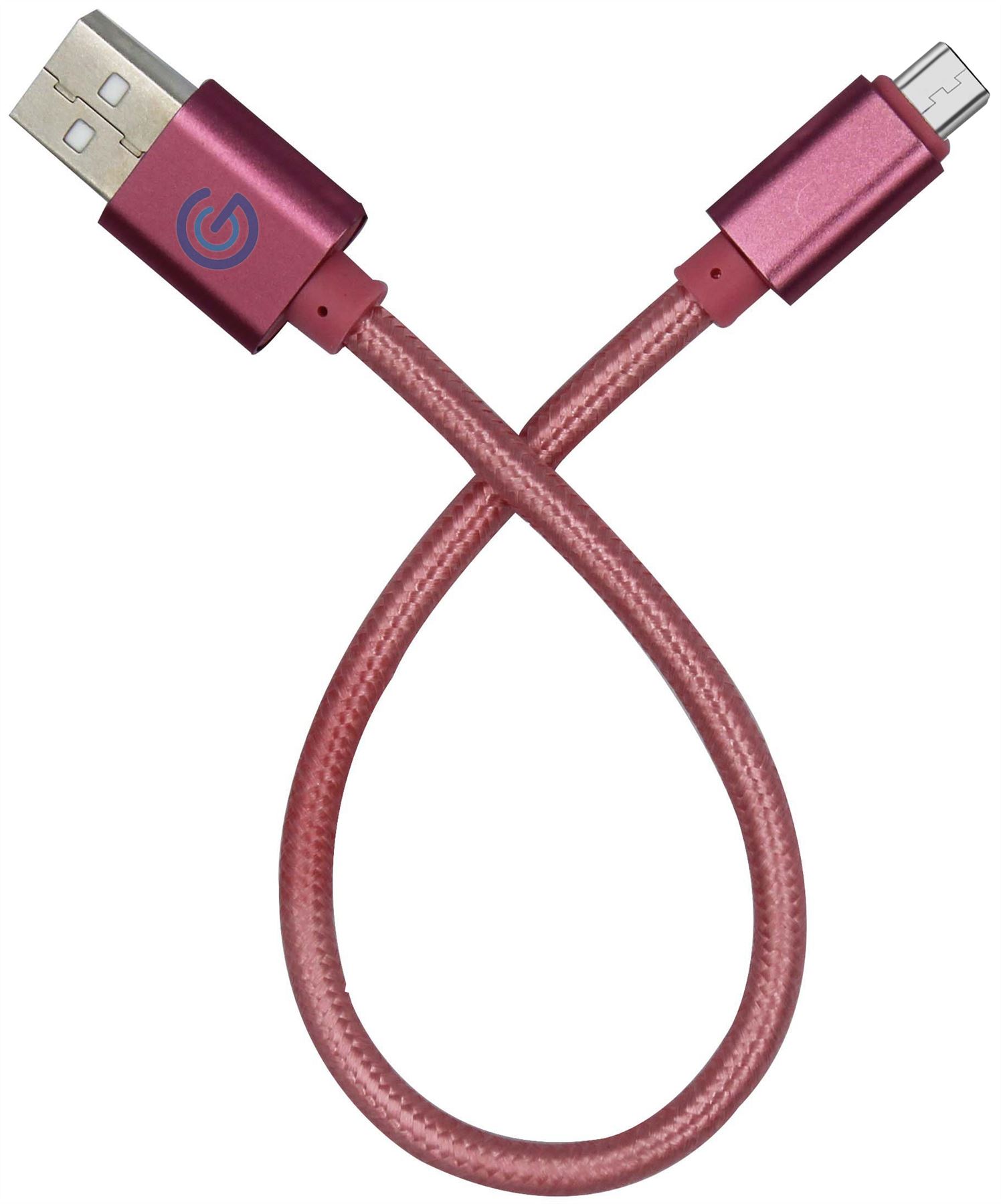 Nylon Braided USB Micro USB Data Charging 25cm Cable for Huawei - Picture 8 of 10